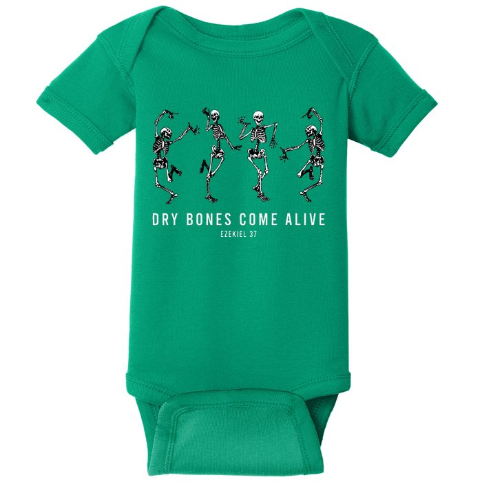 Dancing Skeleton Dry Bones Come Alive Christian Halloween Baby Bodysuit