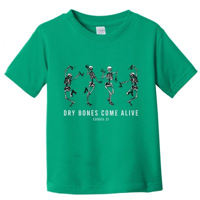 Dancing Skeleton Dry Bones Come Alive Christian Halloween Toddler T-Shirt