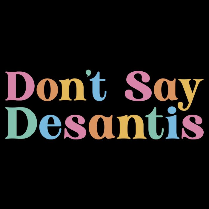 Dont Say Desantis Retro Wool Snapback Cap