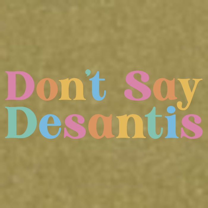 Dont Say Desantis Retro Garment-Dyed Women's Muscle Tee