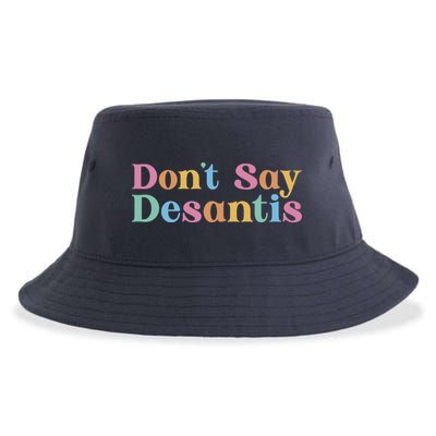 Dont Say Desantis Retro Sustainable Bucket Hat