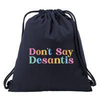 Dont Say Desantis Retro Drawstring Bag