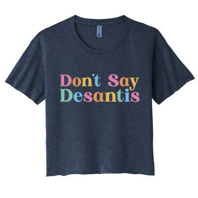 Dont Say Desantis Retro Crop Top