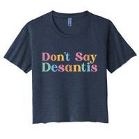 Dont Say Desantis Retro Crop Top