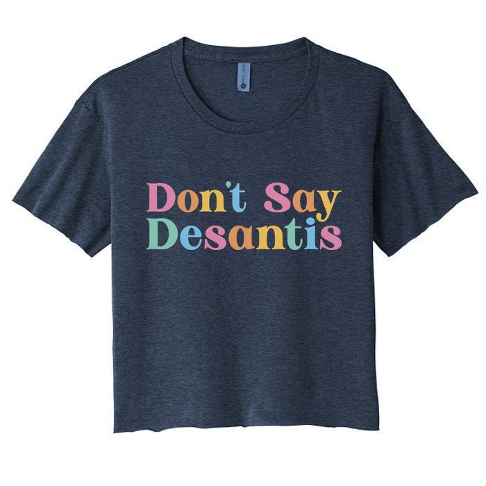 Dont Say Desantis Retro Crop Top