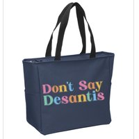Dont Say Desantis Retro Zip Tote Bag