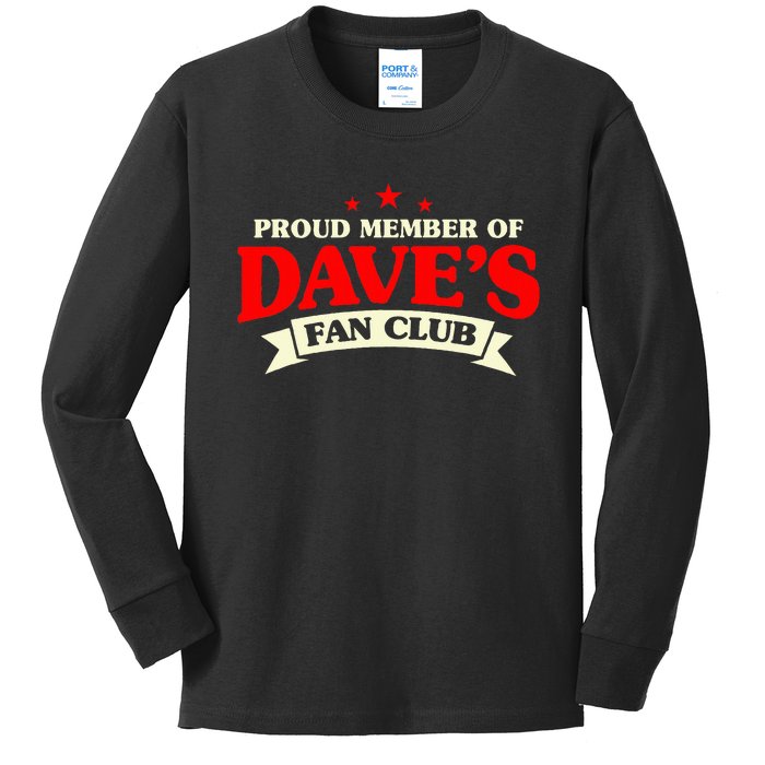 Dave Saying Kids Long Sleeve Shirt