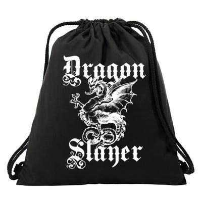 Dragon Slayer Drawstring Bag