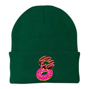 Donut Sweet Dessert Snack Funny Doughnut Food Lover Gifts Knit Cap Winter Beanie