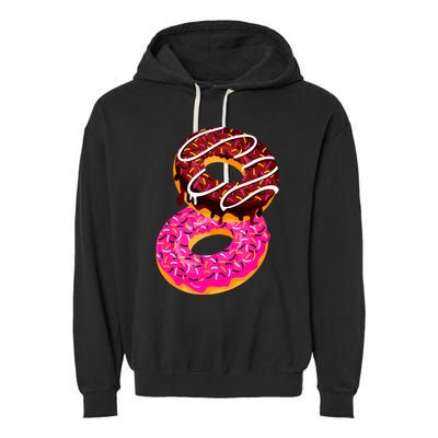 Donut Sweet Dessert Snack Funny Doughnut Food Lover Gifts Garment-Dyed Fleece Hoodie