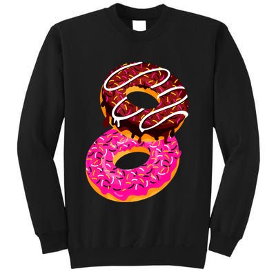 Donut Sweet Dessert Snack Funny Doughnut Food Lover Gifts Sweatshirt
