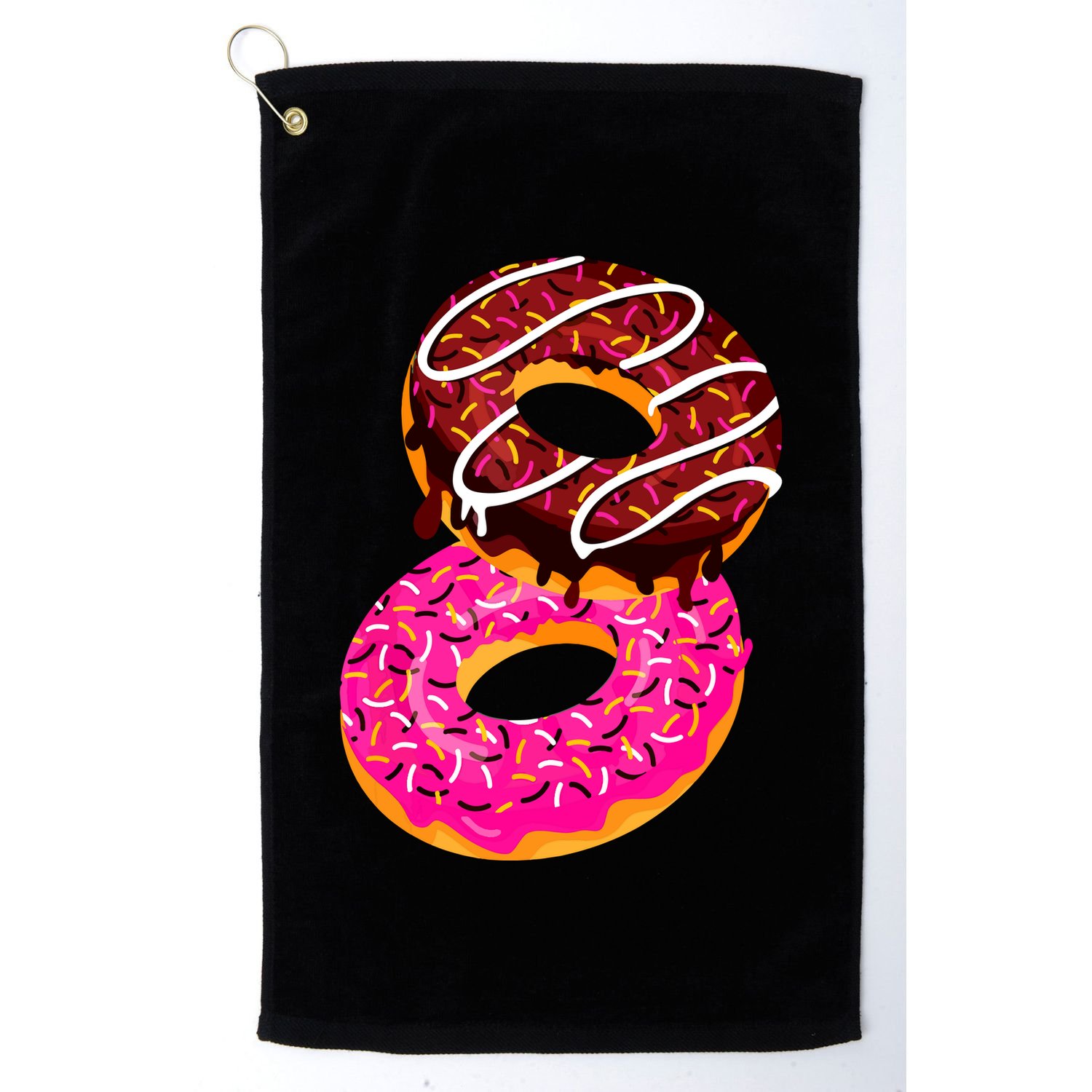 Donut Sweet Dessert Snack Funny Doughnut Food Lover Gifts Golf Towel