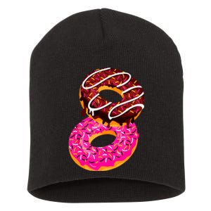 Donut Sweet Dessert Snack Funny Doughnut Food Lover Gifts Short Acrylic Beanie