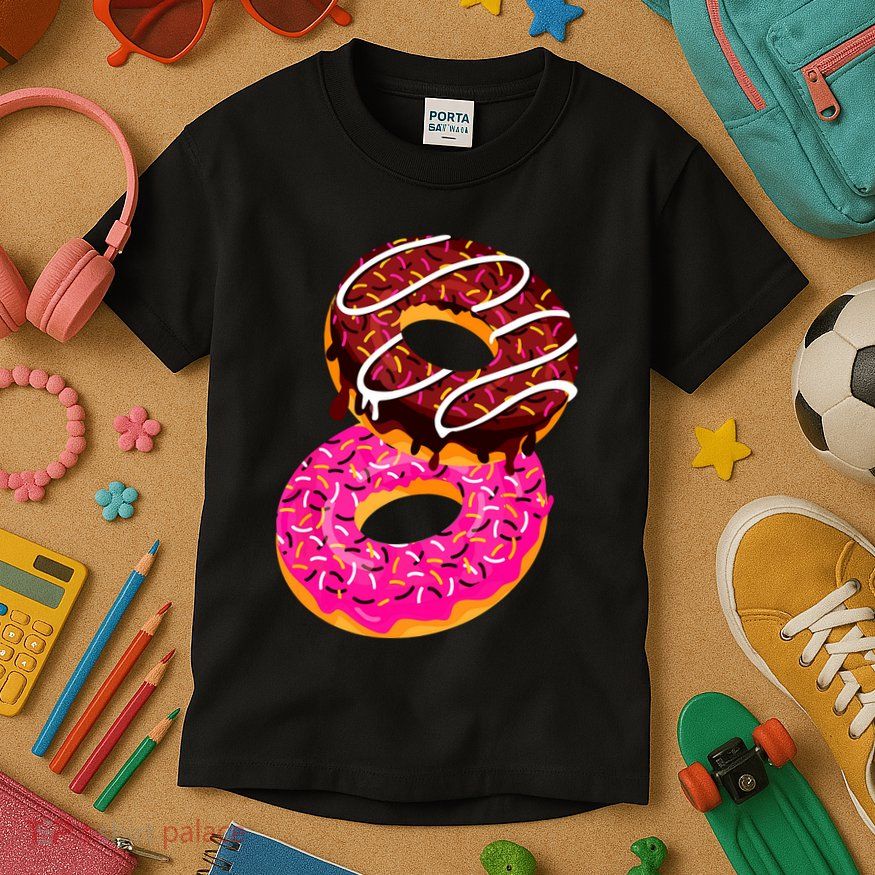 Donut Sweet Dessert Snack Funny Doughnut Food Lover Gifts Kids T-Shirt