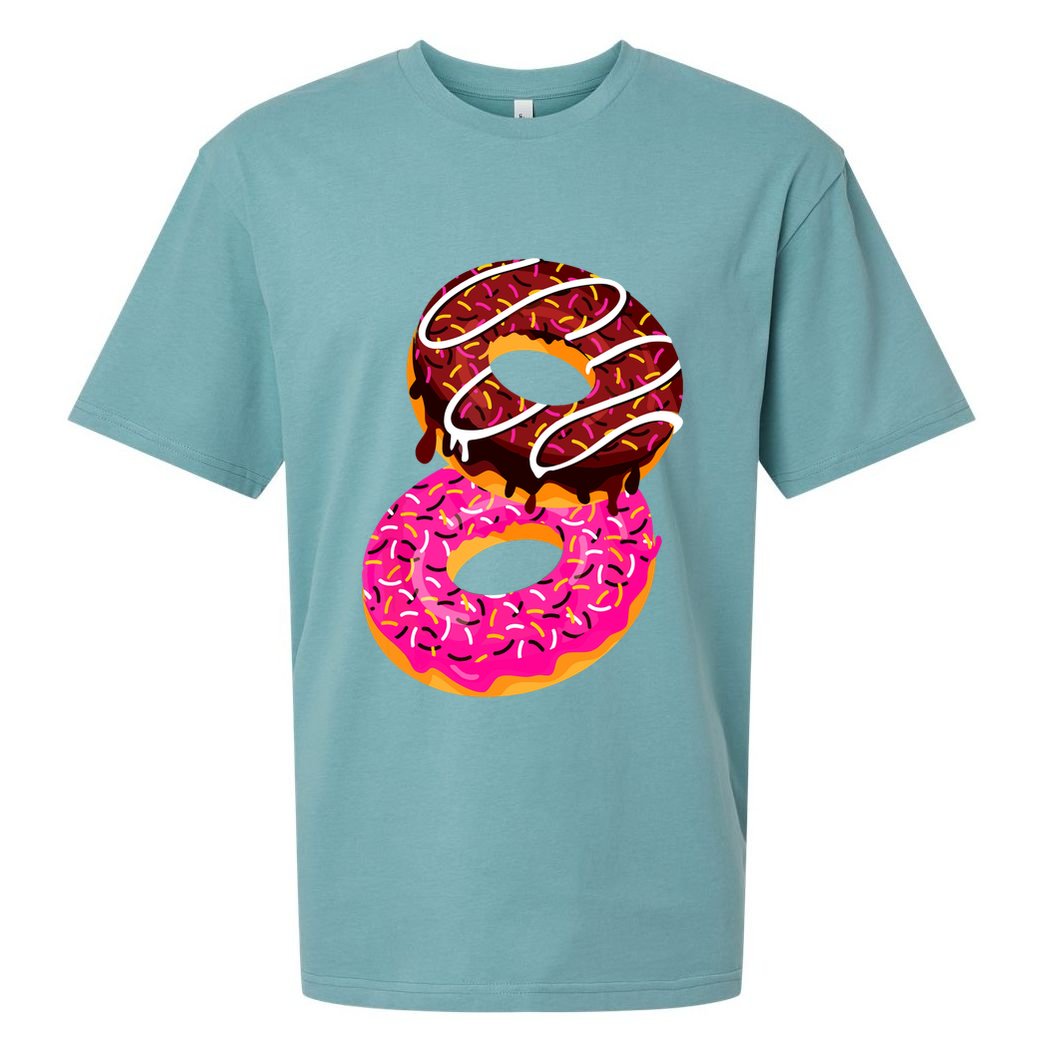 Donut Sweet Dessert Snack Funny Doughnut Food Lover Gifts Sueded Cloud Jersey T-Shirt