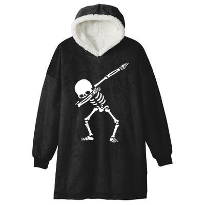 Dabbing Skeleton Hooded Wearable Blanket