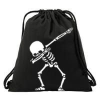 Dabbing Skeleton Drawstring Bag