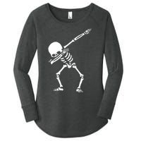 Dabbing Skeleton Women's Perfect Tri Tunic Long Sleeve Shirt