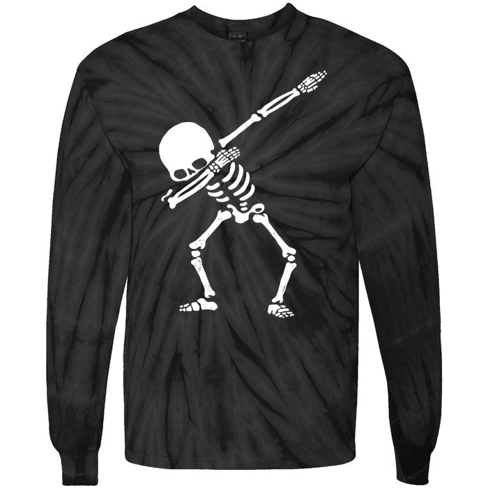 Dabbing Skeleton Tie-Dye Long Sleeve Shirt