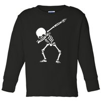 Dabbing Skeleton Toddler Long Sleeve Shirt