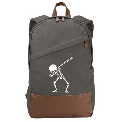 Dabbing Skeleton Cotton Canvas Backpack