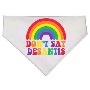 DonT Say Desantis Rainbow Lgbtq Flag Pride Month Great Gift USA-Made Doggie Bandana