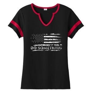 Do Something  DonT Boo Vote Ladies Halftime Notch Neck Tee