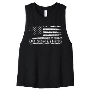 Do Something  DonT Boo Vote Women's Racerback Cropped Tank