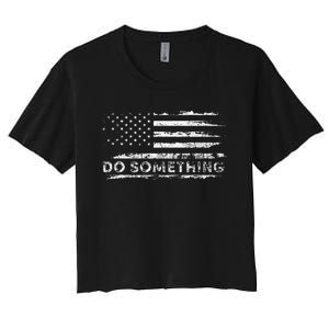 Do Something  DonT Boo Vote Women's Crop Top Tee