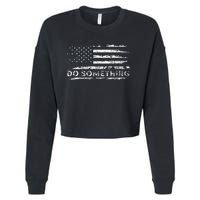 Do Something  DonT Boo Vote Cropped Pullover Crew