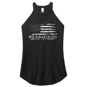 Do Something  DonT Boo Vote Women's Perfect Tri Rocker Tank