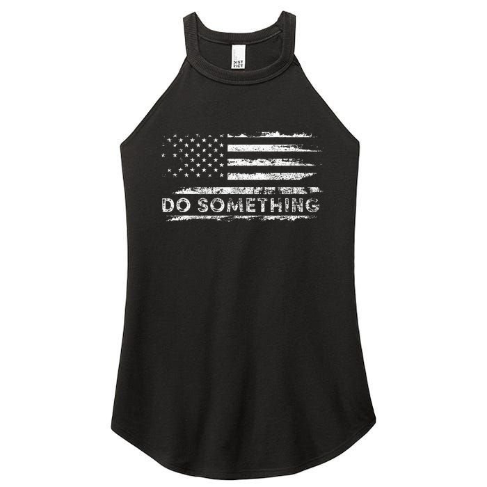 Do Something  DonT Boo Vote Women's Perfect Tri Rocker Tank