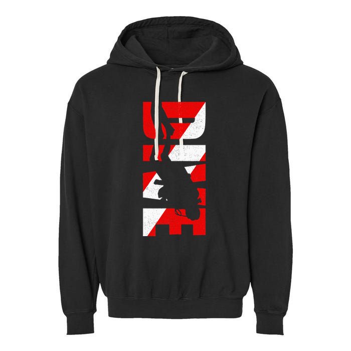 Dive Scuba Diving Apparel Scuba Diving Garment-Dyed Fleece Hoodie