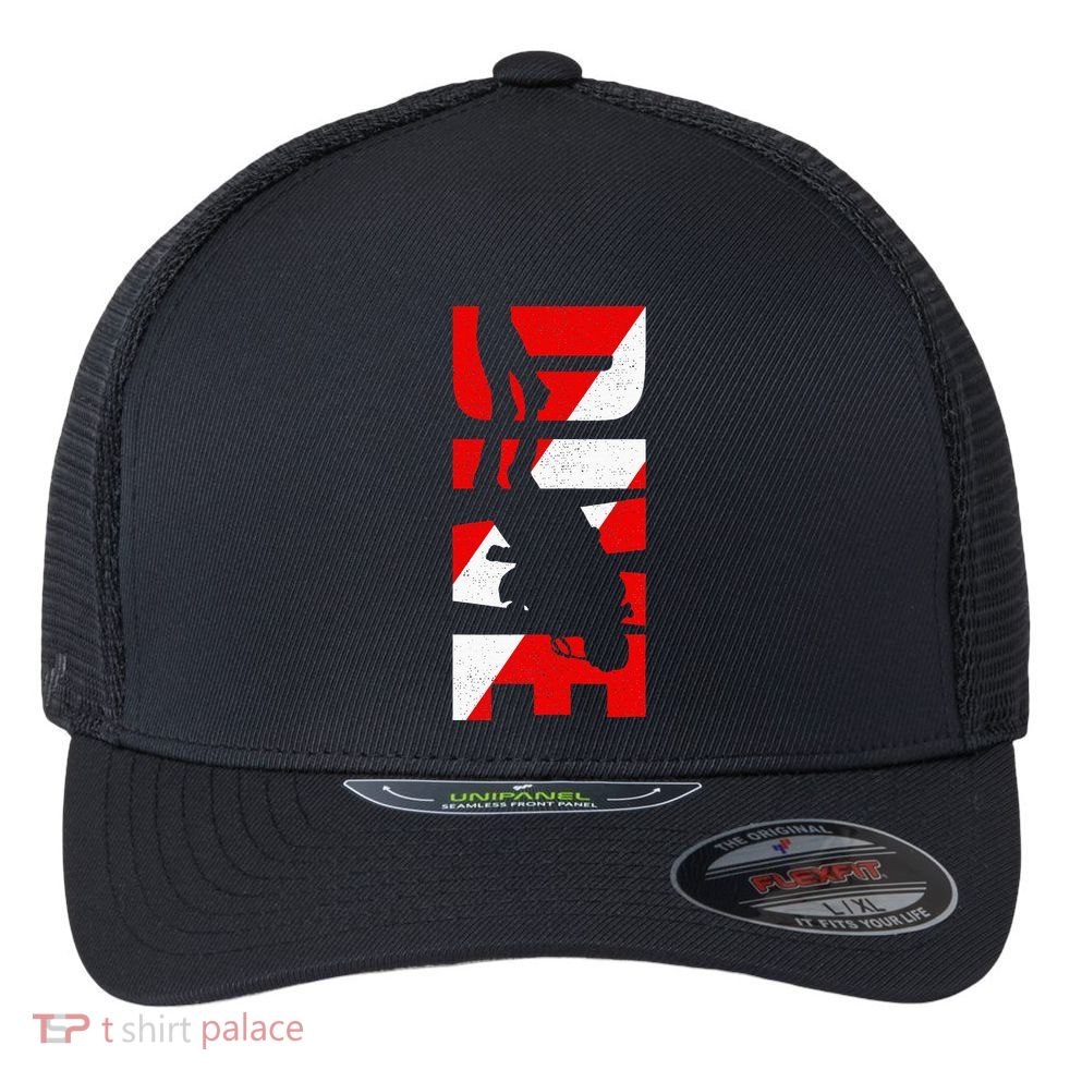 Dive Scuba Diving Apparel Scuba Diving Flexfit Unipanel Trucker Cap