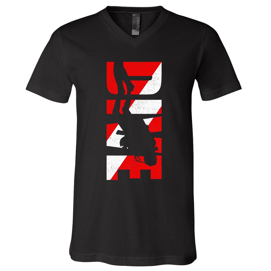 Dive Scuba Diving Apparel Scuba Diving V-Neck T-Shirt