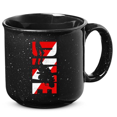Dive Scuba Diving Apparel Scuba Diving 15oz Campfire Ceramic Mug