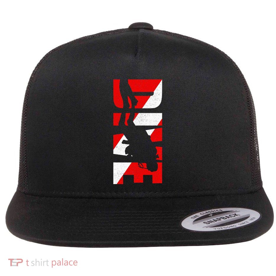 Dive Scuba Diving Apparel Scuba Diving Flatbill Hat