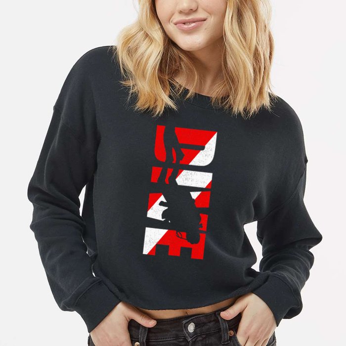 Dive Scuba Diving Apparel Scuba Diving Cropped Pullover Crew