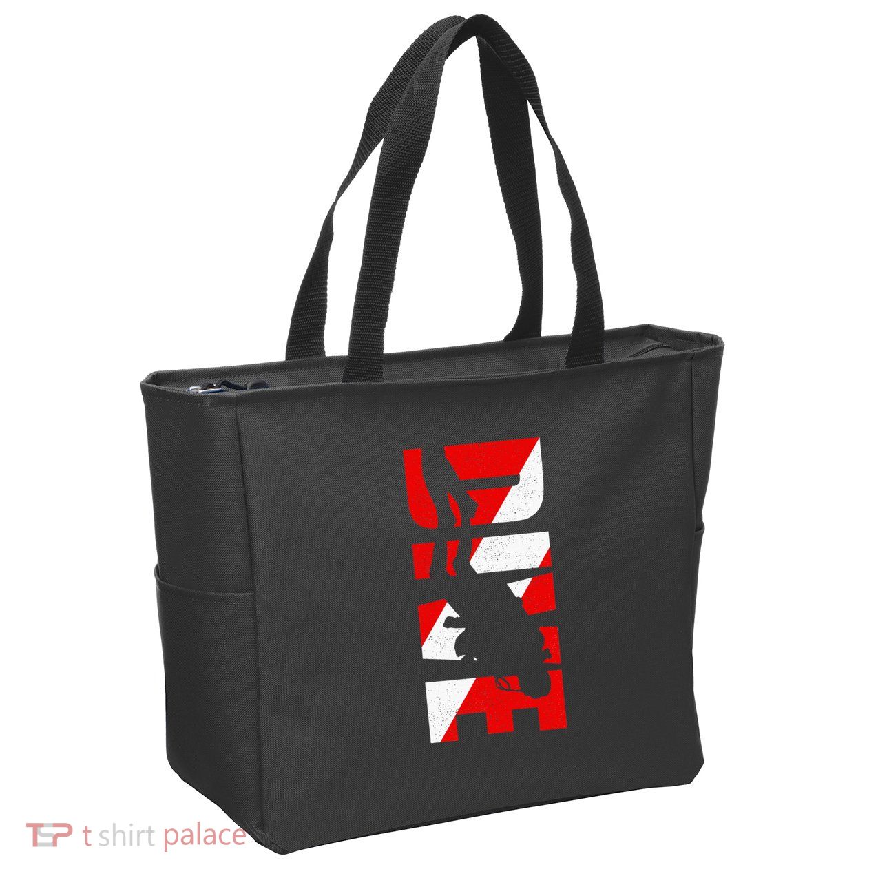 Dive Scuba Diving Apparel Scuba Diving Zip Tote Bag