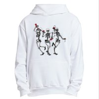 Dancing Skeletons Drinking Wine Lover Funny Halloween Scary Urban Pullover Hoodie