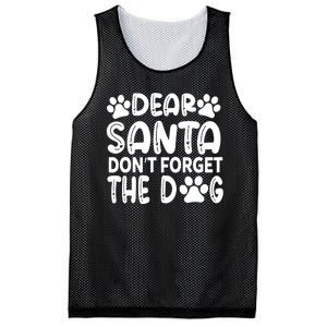 Dear Santa Don T Forget The Dog Mesh Reversible Basketball Jersey Tank