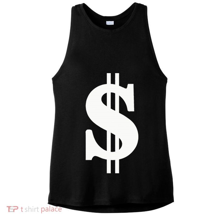 Dollar Sign Ladies PosiCharge Tri-Blend Wicking Tank