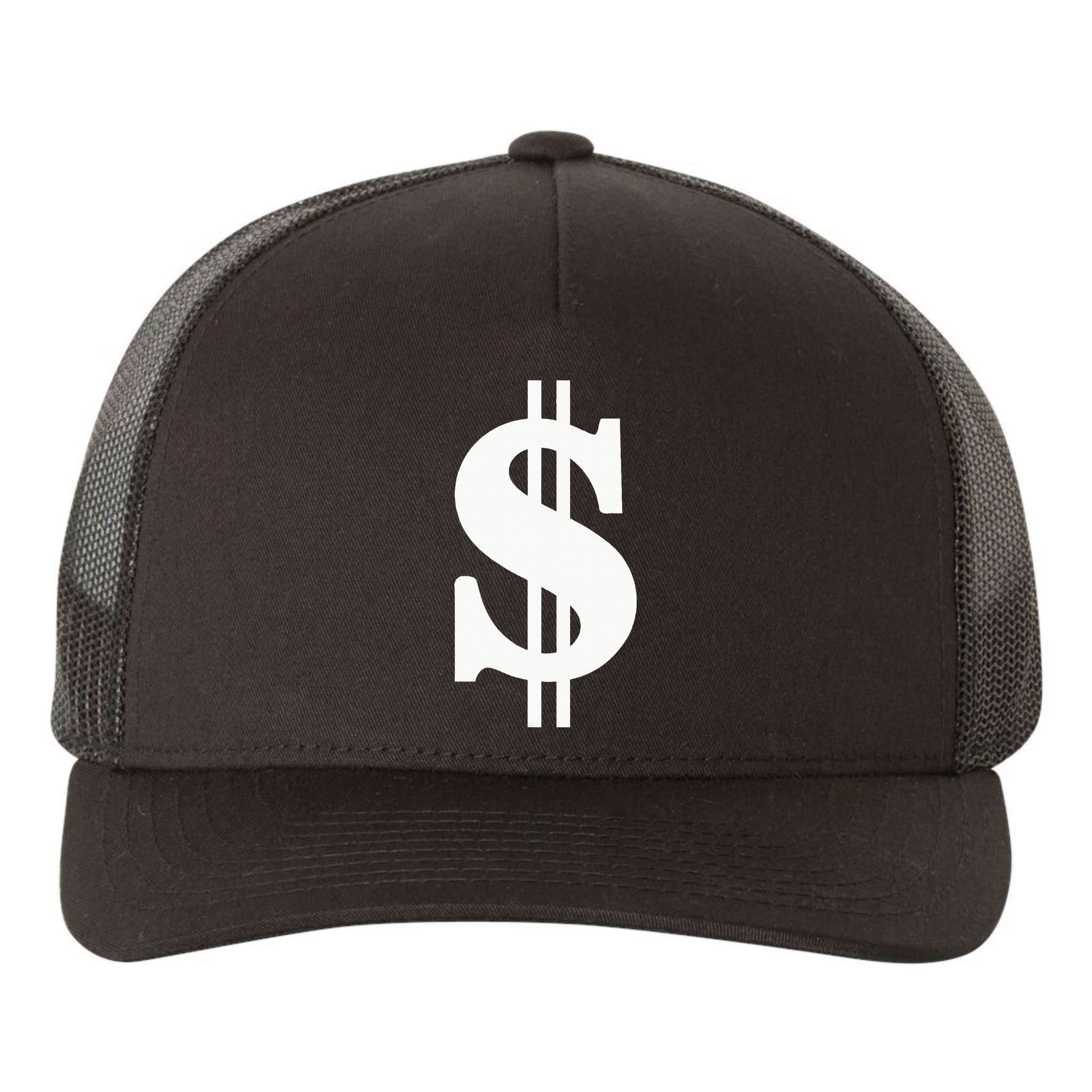 Dollar Sign Yupoong Adult 5-Panel Trucker Hat