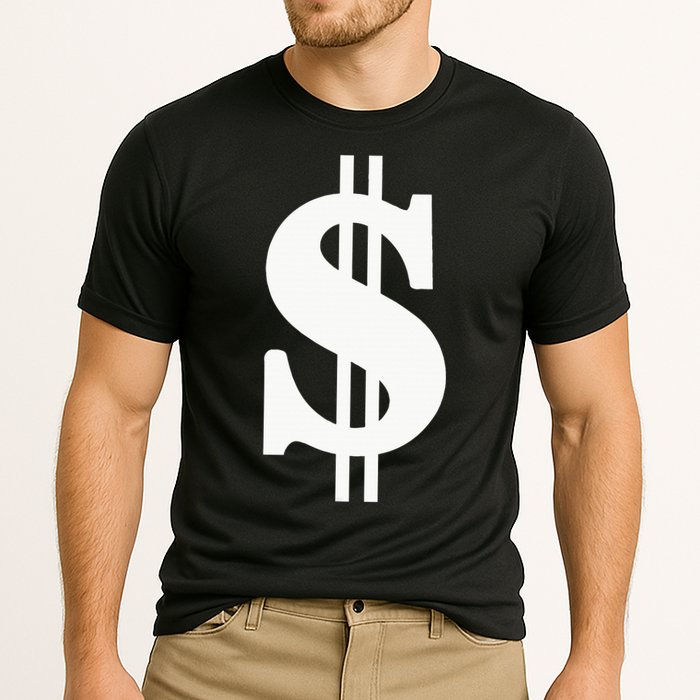 Dollar Sign Cooling Performance Crew T-Shirt