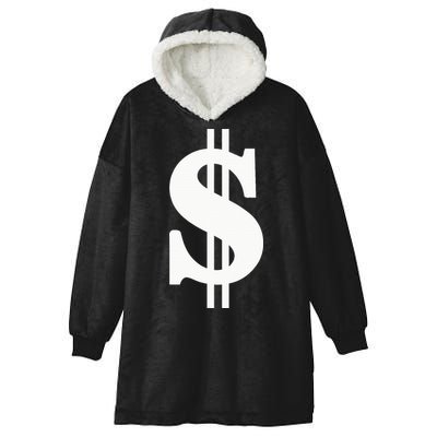 Dollar Sign Hooded Wearable Blanket