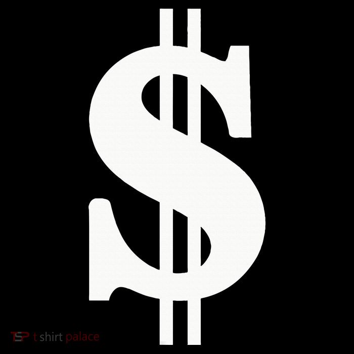 Dollar Sign Drawstring Bag