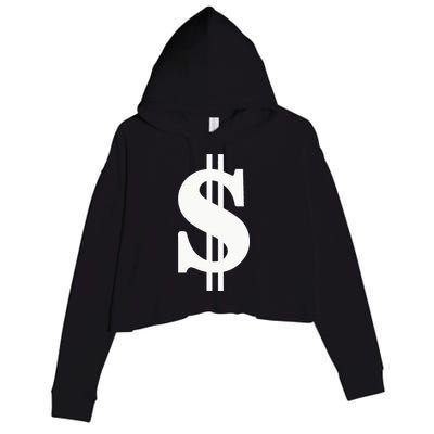 Dollar Sign Crop Fleece Hoodie