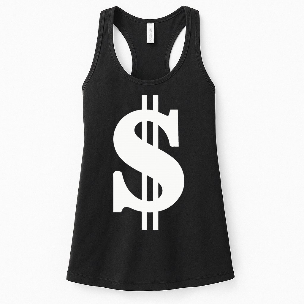 Dollar Sign Womens Tank Top