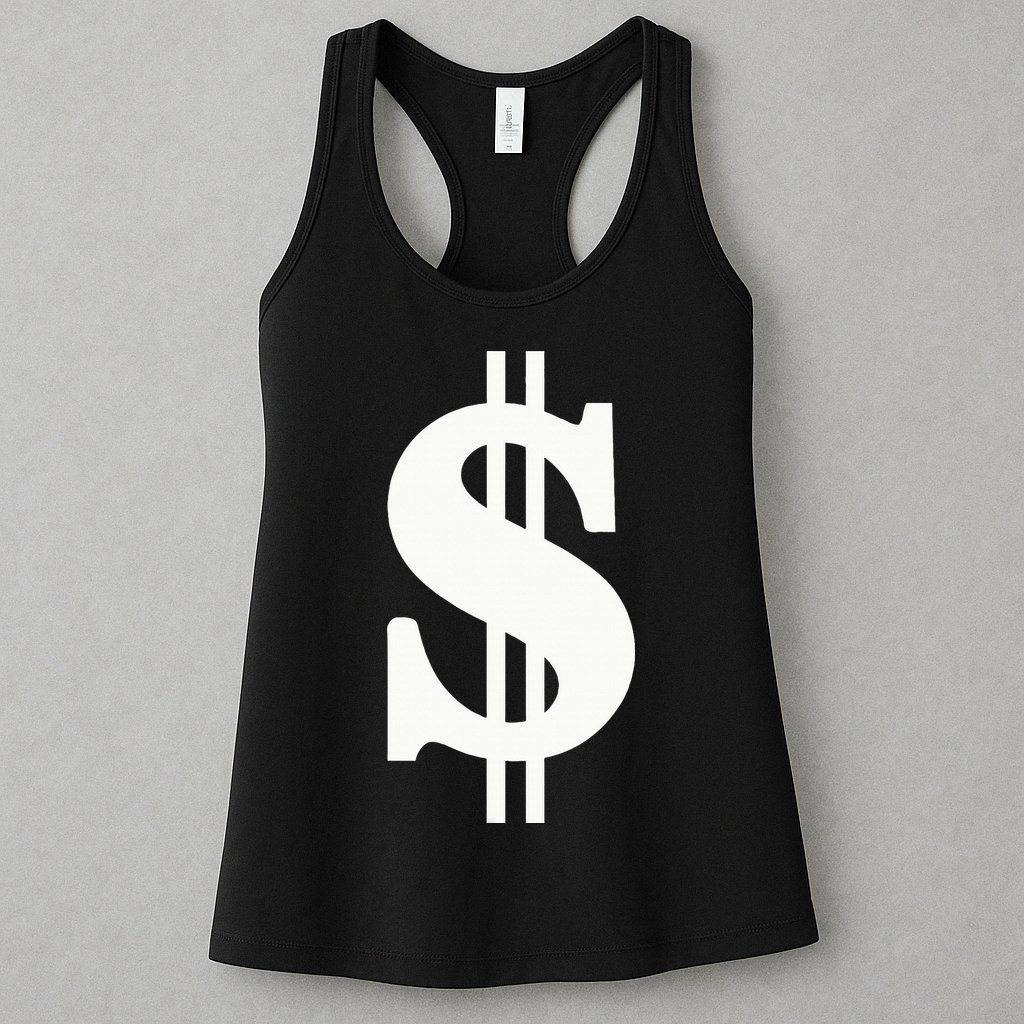 Dollar Sign Womens Tank Top