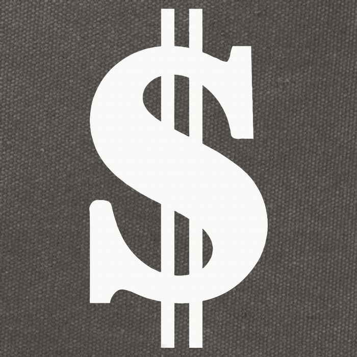 Dollar Sign Cotton Canvas Backpack